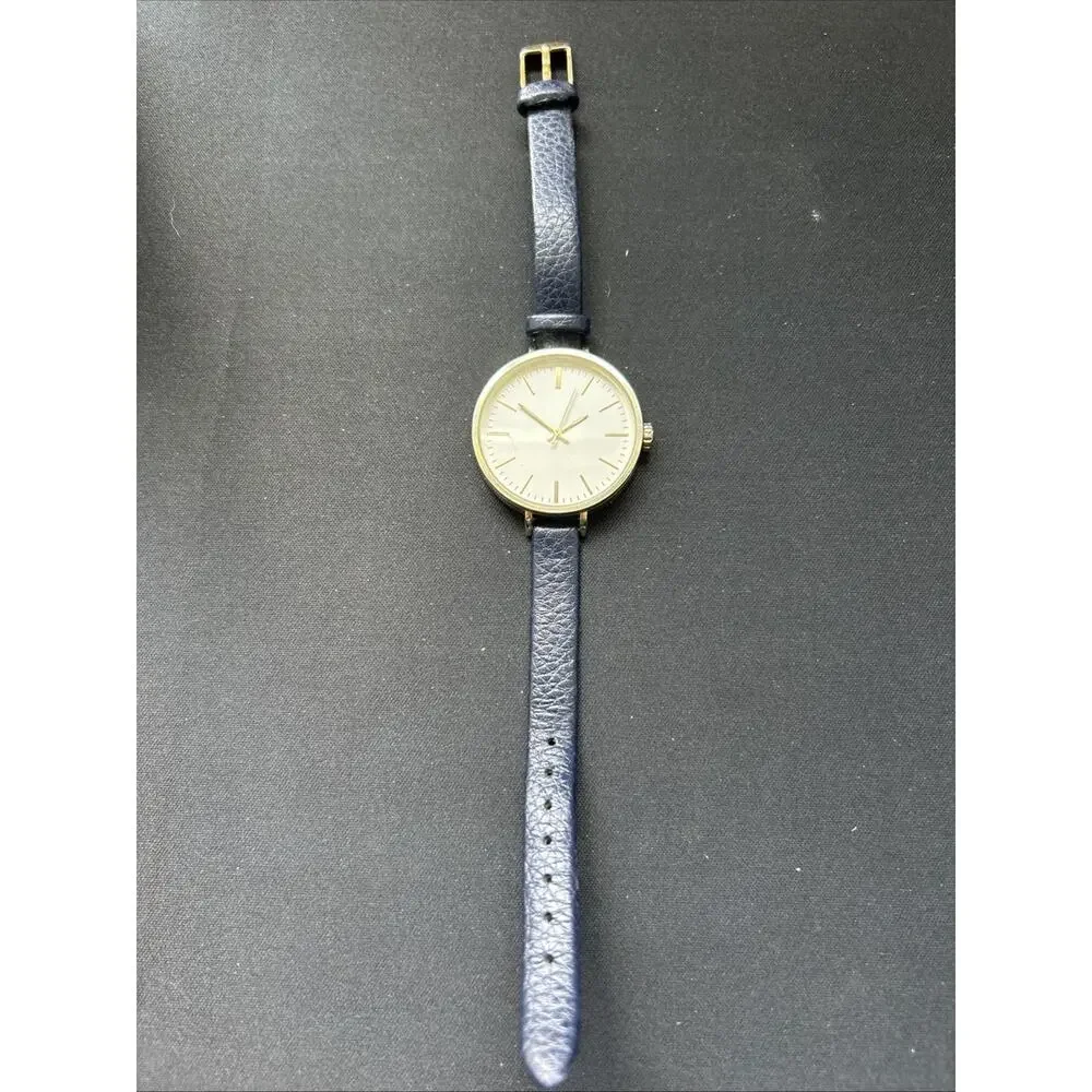 H&M Silver Tone Dial Gold Tone Case Women’s Quartz Watch